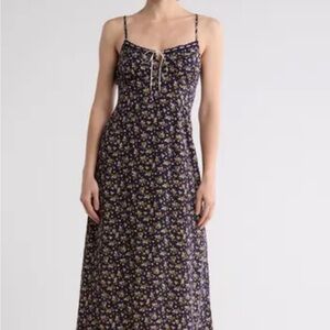 Blu Pepper Navy Floral Dress